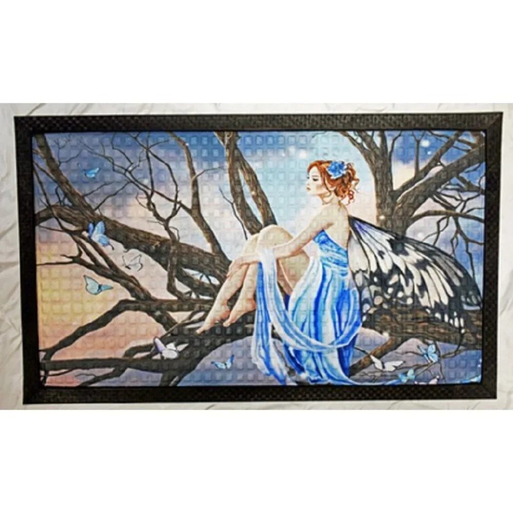 New Sunset Fairy Door Mat Floor Rubber Kitchen Outdoor Indoor Butterflies Woman